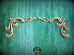 Decorative Corners of wood, Set of 2pc, decorative wood trim