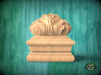 High Square Post Finials , Square Staircase Newel Post Cap, Square bed cap