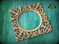 Classic Style Wooden Frames for Ceiling Chandeliers, Detailed Acanthus Ornamentation, Ceiling decor