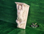 Corbel Merman of wood, Unpainted, Decorative Carved Wooden Corbel, 1pc, Home Wall Embellishments, wood onlays, wood wall art decor