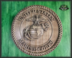 Marine Corps Seal made of wood, Coat of Arms of Marine Corps Seal eco product