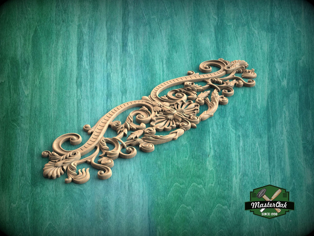 Regal Baroque-Style, Elegant Wooden Baroque Scrollwork Wall Decor