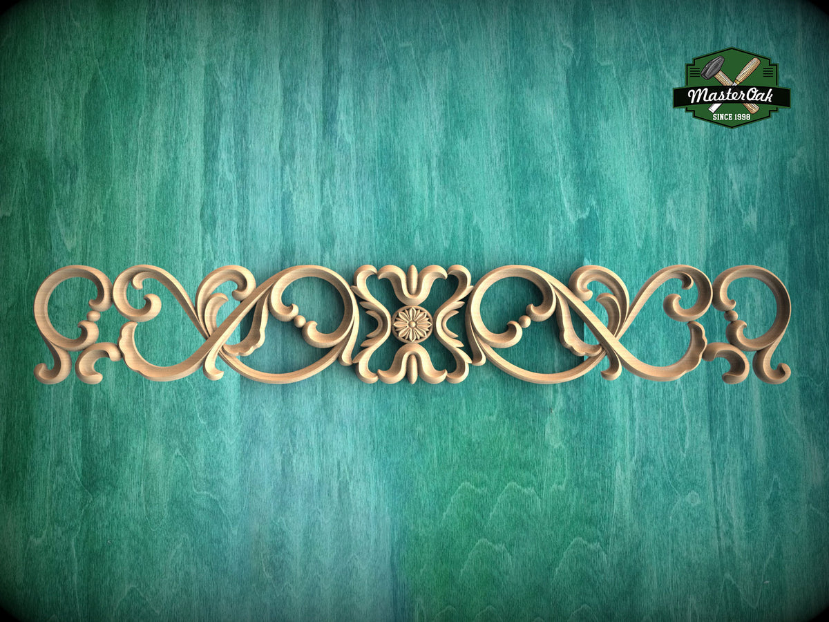 Ornate Wood Trim, Victorian Grace Wall Accent, Vintage style applique decor