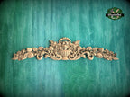 Renaissance-Inspired Wooden Carving with Floral Motifs for Classic Interiors