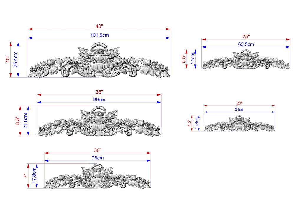 Renaissance-Inspired Wooden Carving with Floral Motifs for Classic Interiors