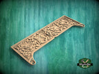 Victorian Scrollwork Wooden Panel for Antique-Inspired Decor, 1pc, Unfinished, Home Wall Embellishments, Furniture Carving, Wood Onlay