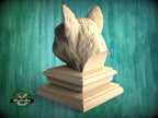 Yorkshire Terrier Wooden Finial for Staircase & Bed Posts