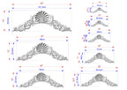 Arched Wooden Shell decor, Millwork Wood Decorative Shell Applique Moulding, 1pc, Home Wall Embellishments, Furniture Carving