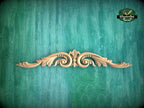 Renaissance Flourish Applique, 1 piece, Unpainted, Wood applique for fireplace surround and mantel