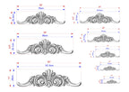 Ornate Wooden Scrollwork Applique for Home Decoration, Unpainted, Wood applique for fireplace surround and mantel