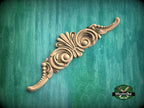 Ornate Wooden Scrollwork Applique for Home Decoration, Unpainted, Wood applique for fireplace surround and mantel