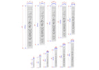 Elegance Etched in Grain: An Ornate Wooden Pilaster Carving, 1 pc, Unfinished, Carved Wood Trim Post Pillars