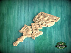 Exquisite Wooden Carved Onlay - Elegance Meets Timeless Craftsmanship, 1 pc, Unpainted, decorative wood trim