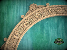 Load image into Gallery viewer, Ornate Elegance: Classical Wooden Archway, 1pc, Unpainted, Home Wall Embellishments, Furniture Carving, Wood Onlay
