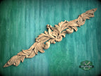 Exquisite Horizontal Carved Element, Interior Classic, 1pc, Unpainted, horizontal decor, carved decoration of wood, wooden onlay