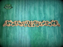 Load image into Gallery viewer, Traditional Acanthus Scroll Wood Onlay, Sophisticated Furniture Applique, Eco-Friendly Decor, 1pc, Unfinished, Home Wall Embellishments

