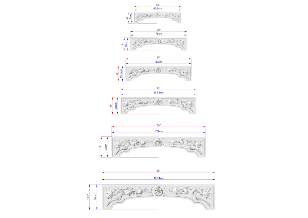 Elegant Handcrafted Wooden Range Hood Pediment, Vineyard-Inspired Kitchen Decor, 1pc, Unpainted, Home Wall Decoration, Furniture Carving