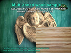 Cherubic Grace: Hand-Carved Wooden Angel, 1pc, Angel with wings, Carved Angel, religion decor, carved decoration of wood, wooden onlay