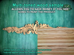 Exquisite Horizontal Carved Element, Interior Classic, 1pc, Unpainted, horizontal decor, carved decoration of wood, wooden onlay