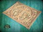 Carved Wooden Cross Panel, Religious Wall Art, Wooden Panel, 1pc, Unpainted, Furniture Carving, Architectural Woodwork