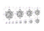 Sunburst Central Wooden Onlay with Elegant Scrollwork, 1 pc, Unpainted, Home Wall Embellishments, wooden trims